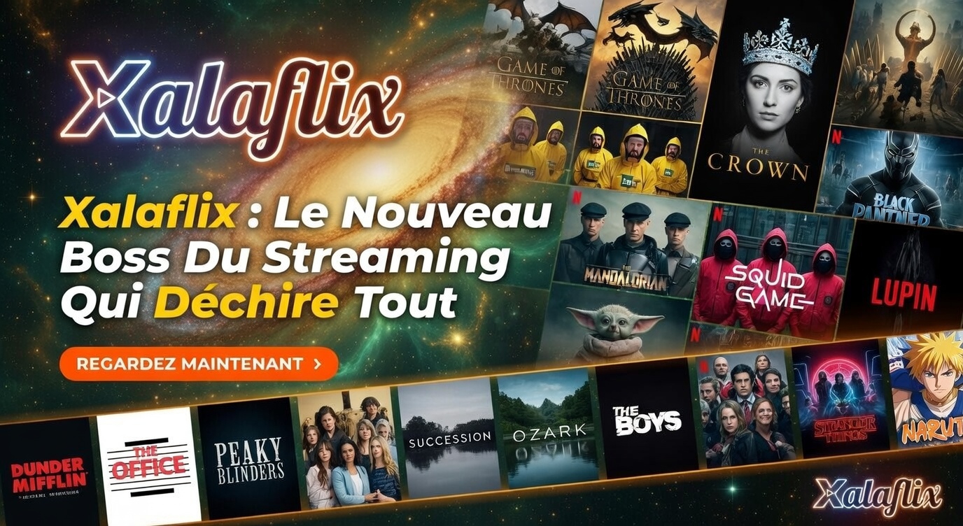 Interface de streaming Xalaflix sur ordinateur et mobile